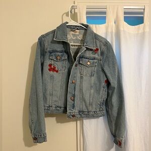 Marine Layer Morta Denim Jacket- embroidered “Blue Jean Baby” Size medium